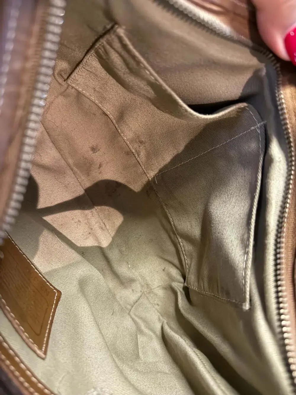 Coach Soho Signature Monogram Canvas Hobo Shoulder Bag